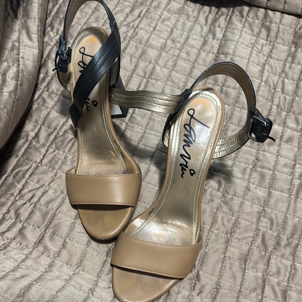 Lanvin Black and Brown Sandals